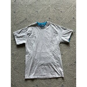 Vintage‎ Anvil Dual Color Layered T-Shirt - Grey/Teal - Medium